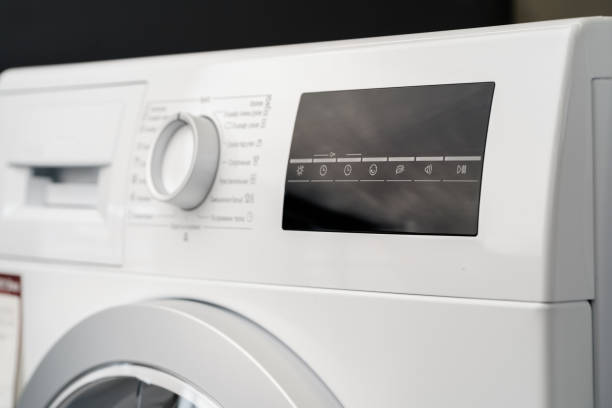 istock New washing machine in a home appliances store 1328359252