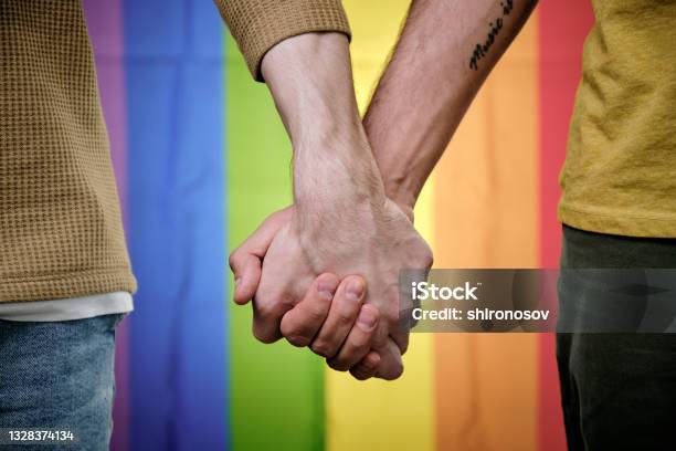 Gay Couple Holding Hands Stock Photo - Download Image Now - Gay Man, Holding Hands, Two People