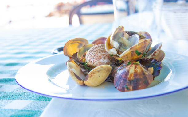 istock Clams - fried with Garlic and Parsley - Lanzarote's typical dish from Canary Islands 1328377632