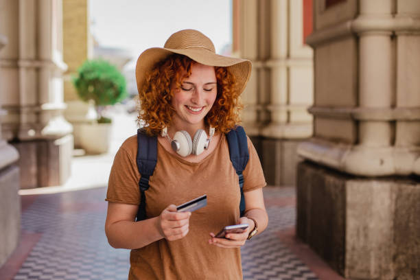istock Online shopping on the go 1328380120