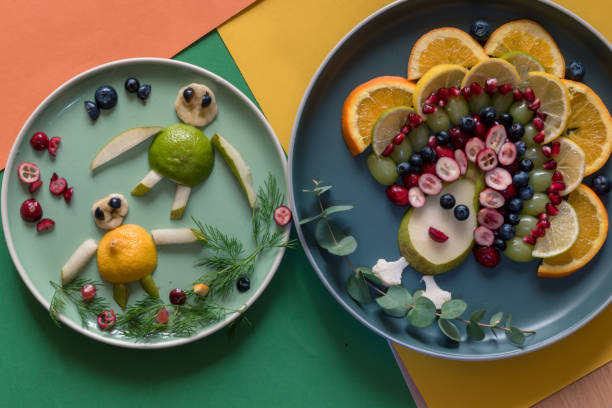 istock creative meal ideas for children on the plate, isolated 1328383335