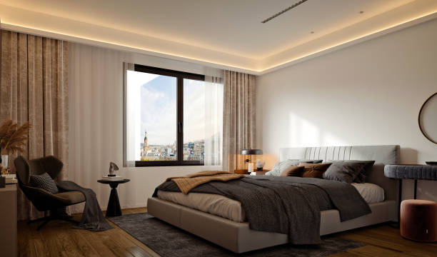 istock 3d render of bedroom 1328386210
