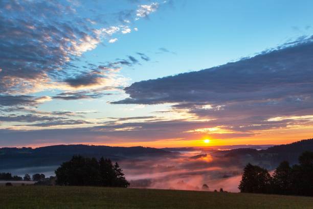 istock Morning panoramic sunset view from zdarske vrchy 1328387939