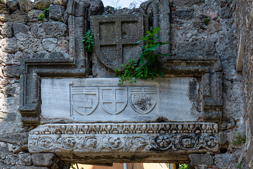 Emblem reliefs  belonging to Genoese period on Amasra Castle