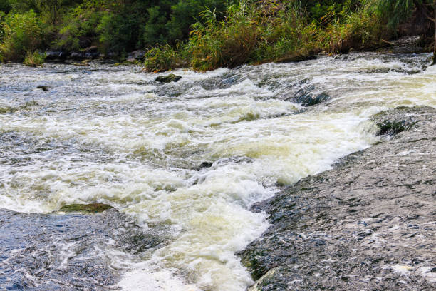 istock Rapids on the Inhulets river in Kryvyi Rih, Ukraine 1328398949