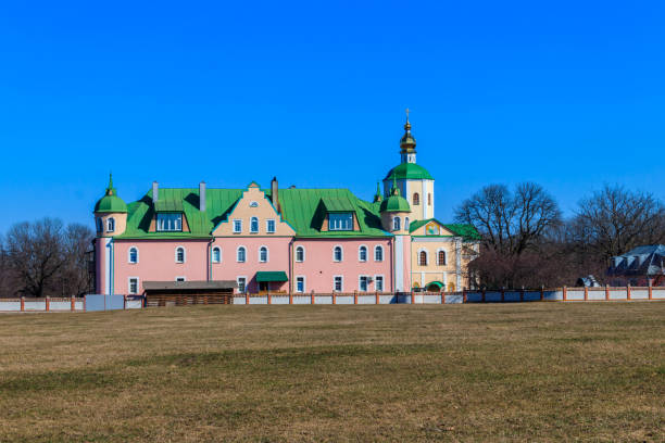 istock Holy Trinity Motroninsky convent in Kholodny Yar, Ukraine 1328399080