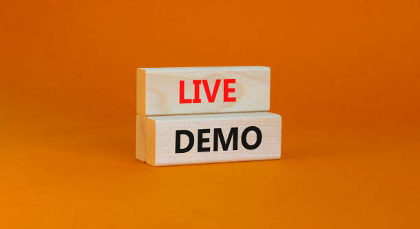 Live demo symbol. Concept words 'live demo' on wooden blocks on a beautiful orange background. Copy space. Business and live demo concept. Live demo symbol. Concept words 'live demo' on wooden blocks on a beautiful orange background. Copy space. Business and live demo concept. protest photos stock pictures, royalty-free photos & images