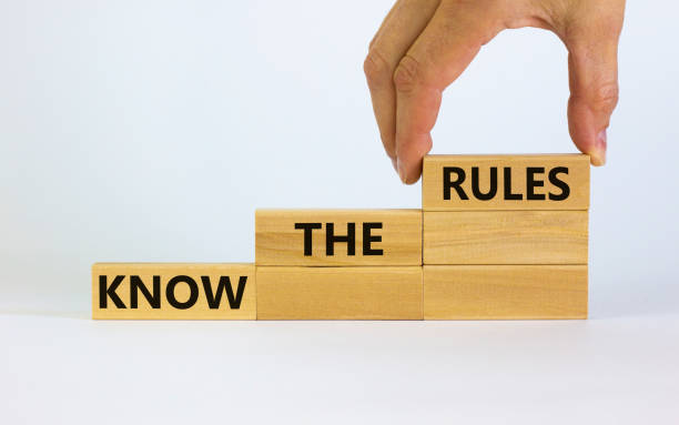 Know the rules symbol. Wooden blocks with words 'know the rules' on beautiful white background. Businessman hand. Business, know the rules concept. Copy space. Know the rules symbol. Wooden blocks with words 'know the rules' on beautiful white background. Businessman hand. Business, know the rules concept. Copy space. rules stock pictures, royalty-free photos & images