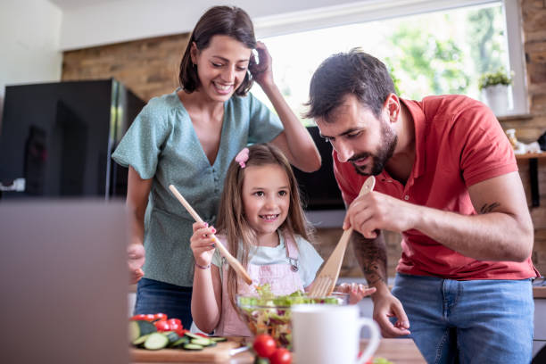 istock Family in kitchen, enjoying together 1328404560