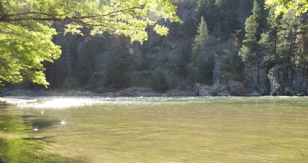 istock Scenic view of stream pool in the morning 1328410313