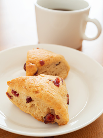 Cranberry Scones on plate