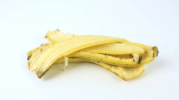 Banana peels that have been peeled can be used as plant fertilizer or compost. Banana peels that have been peeled can be used as plant fertilizer or compost. contributor stock pictures, royalty-free photos & images