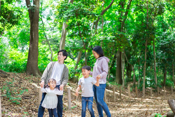istock Family hiking in the mountains 1328424421