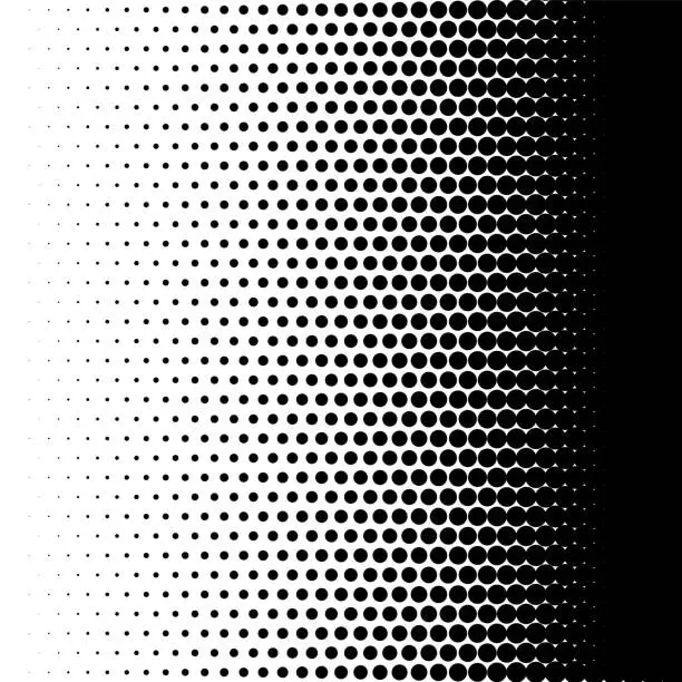 Vector illustration of Halftone fade texture duotone dots effect effect