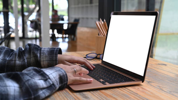 istock Cropped shot creative woman working with computer laptop. 1328443407
