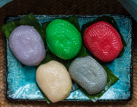 Ang Ku Kueh is a traditional Chinese snack with its origin from Fujian, China. The term Ang Ku Kueh, literally translated, means “Red Turtle Cake\
