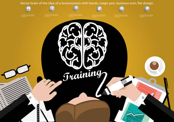 istock Illustration business design idea and concept think creativity. for success,plan,think,search,analyze,communicate, innovation technology modern. 1328452260