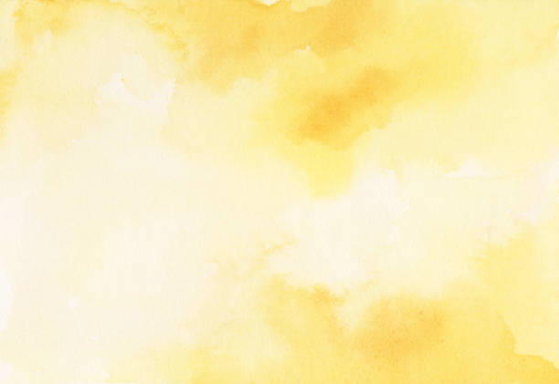 abstract watercolor background. soft tone. - sarı stock illustrations