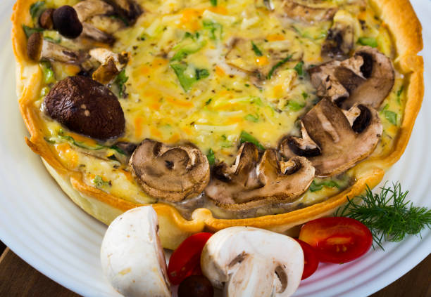 istock Quiche tart with mushrooms 1328457542
