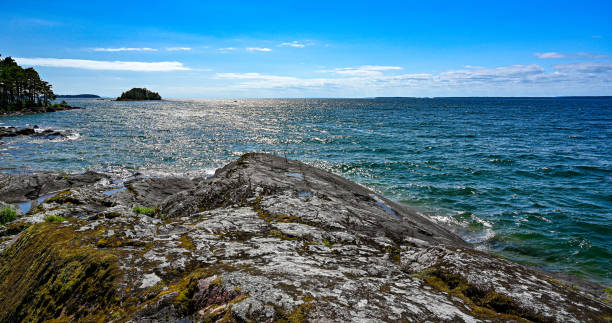 istock lake Vattern on a warm summers day 1328458440