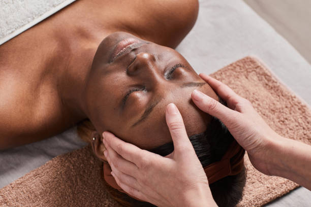 istock Woman Enjoying Massage 1328458578