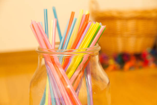 istock Decorate colorful straws and prepare for parties 1328460318