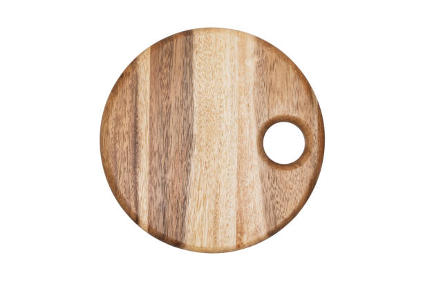 istock Isolated wooden plate with clipping path. 1328471400