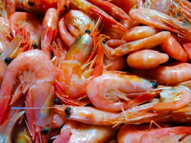 istock Delicious, boiled shrimp, close shooting 1328474387