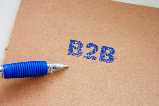 istock The B2B inscription on note. Word B2B on paper message concept 1328482145
