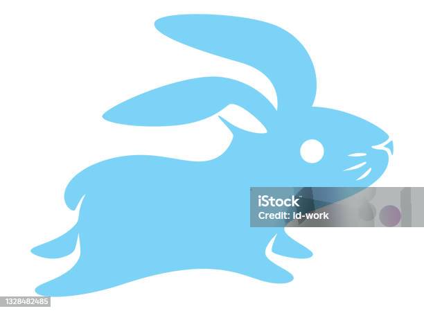Jumping Rabbit Symbol Stock Illustration - Download Image Now - Baby ...