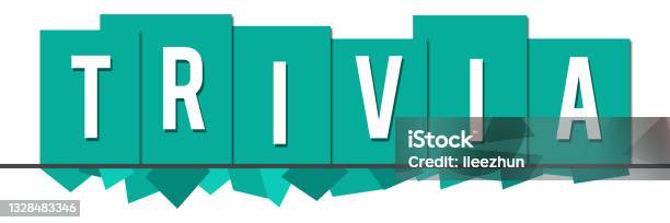 Trivia Texture Trivia Turquoise Random Shapes Top Boxes Stock Illustration - Download ...