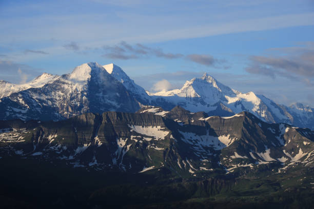 istock Famous mountain range Eiger, Monch and Jungfrau. View from Mount Brienzer Rothorn. Eiger North Face. 1328486638