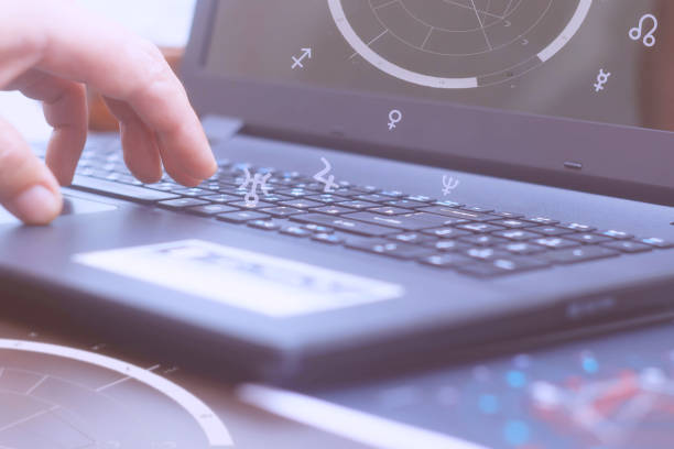istock The workplace of a modern advanced astrologer 1328488166