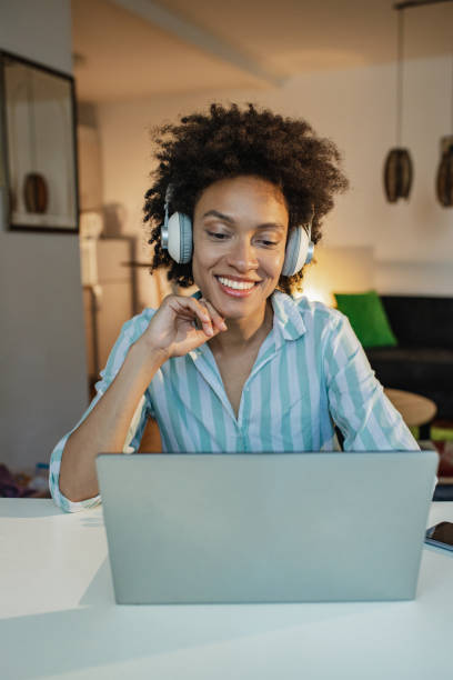 istock Communicating on the video call from home 1328492781