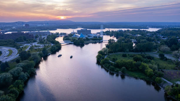 istock Aerial sunset photo Ottawa 1328506126
