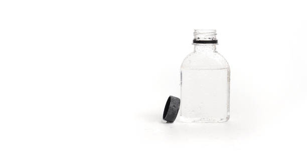 istock small plastic water bottle with water droplets and open lid on white background. Plastic water bottles for packaging water. fresh clean water, freshness 1328506402