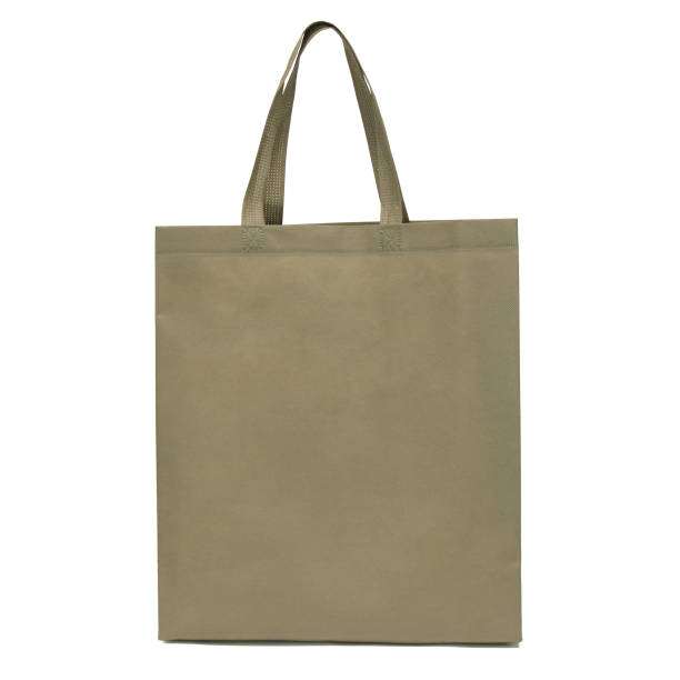 istock Reusable fabric bag with advertising space on a white isolated background, mockup 1328513020