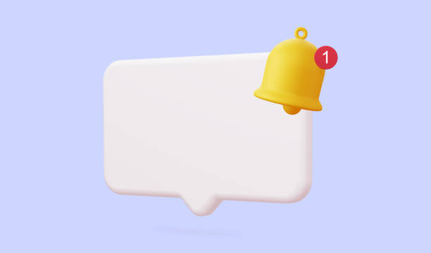 istock White 3d speech bubble with a bell about the notification of a call and sms 1328516024
