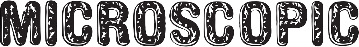 Microscopic Compound Lettering Microscopic Stock Illustration - Download Image Now - Black And White ...
