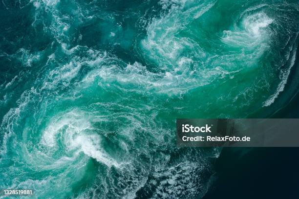 Tidal Swirl At Saltstraumen Maelstrom In Northern Norway Stock Photo - Download Image Now