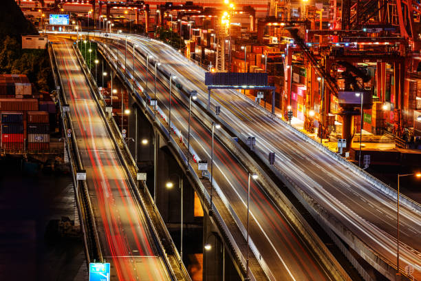 istock Kwai Tsing road and Tsing Yi South Bridge 1328521233