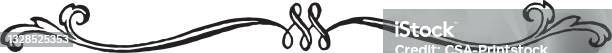 Scroll Patterns Single Line Single Line Scroll With Loops Stock Illustration - Download Image Now ...