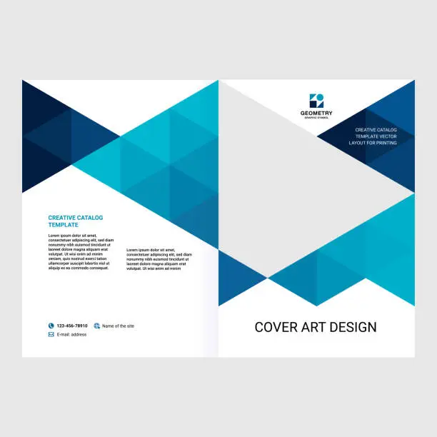 Vector illustration of Cover design for presentations and advertising, creative layout of booklet cover, catalog, flyer, fashionable background for text and photo