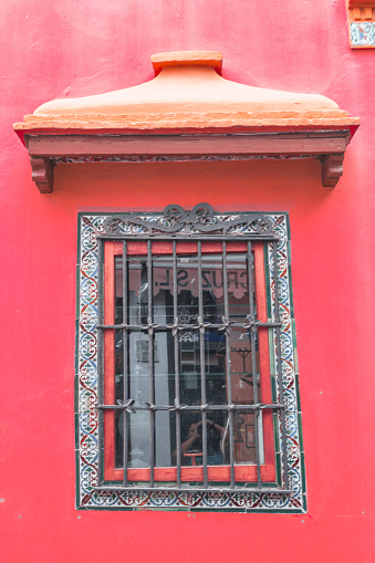 The beautiful colored window in Sevilla, Spain