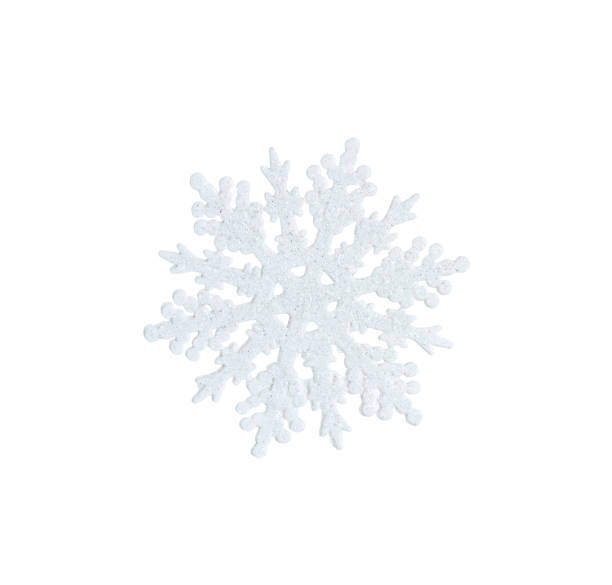 istock white snowflake toy with sparkles isolated on white background 1328555992