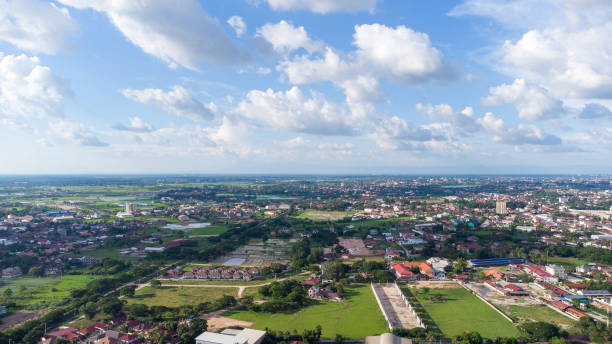 istock Aerial Drone View of Vientiane 1328566786