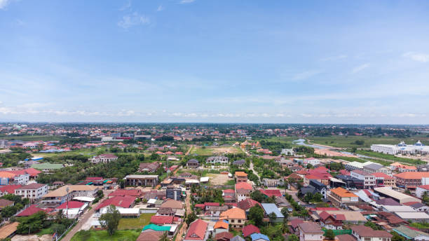 istock Aerial Drone View of Vientiane 1328566798