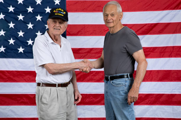 istock Korean War Veteran, thank you for your service 1328570563