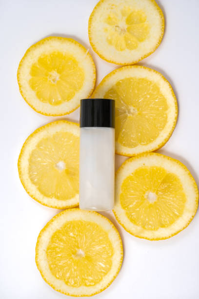 istock face cream on fresh yellow lemon slices on white background 1328577450