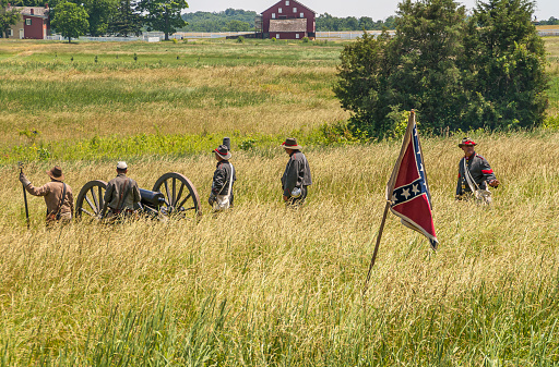 Gettysburg Battlefield - Re-creation of Pickett's Charge taken July, 2008.